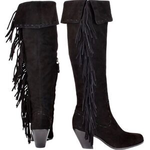 Sam Edelman Louella Over-the-Knee Fringe boots since 8M